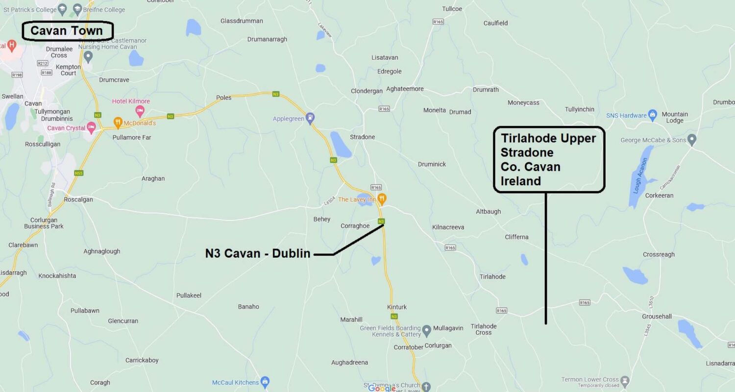 Campers Ireland location map